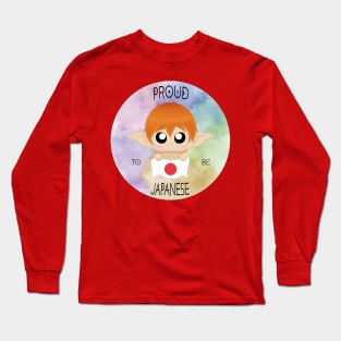 Proud to be Japanese (Sleepy Forest Creatures) Long Sleeve T-Shirt